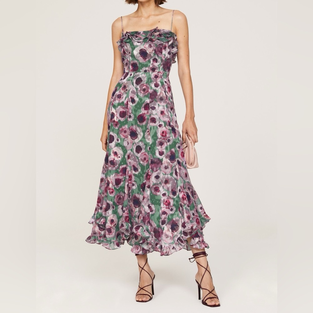 Slate & Willow Strapless Floral Midi Dress, 4 - Picture 4 of 17